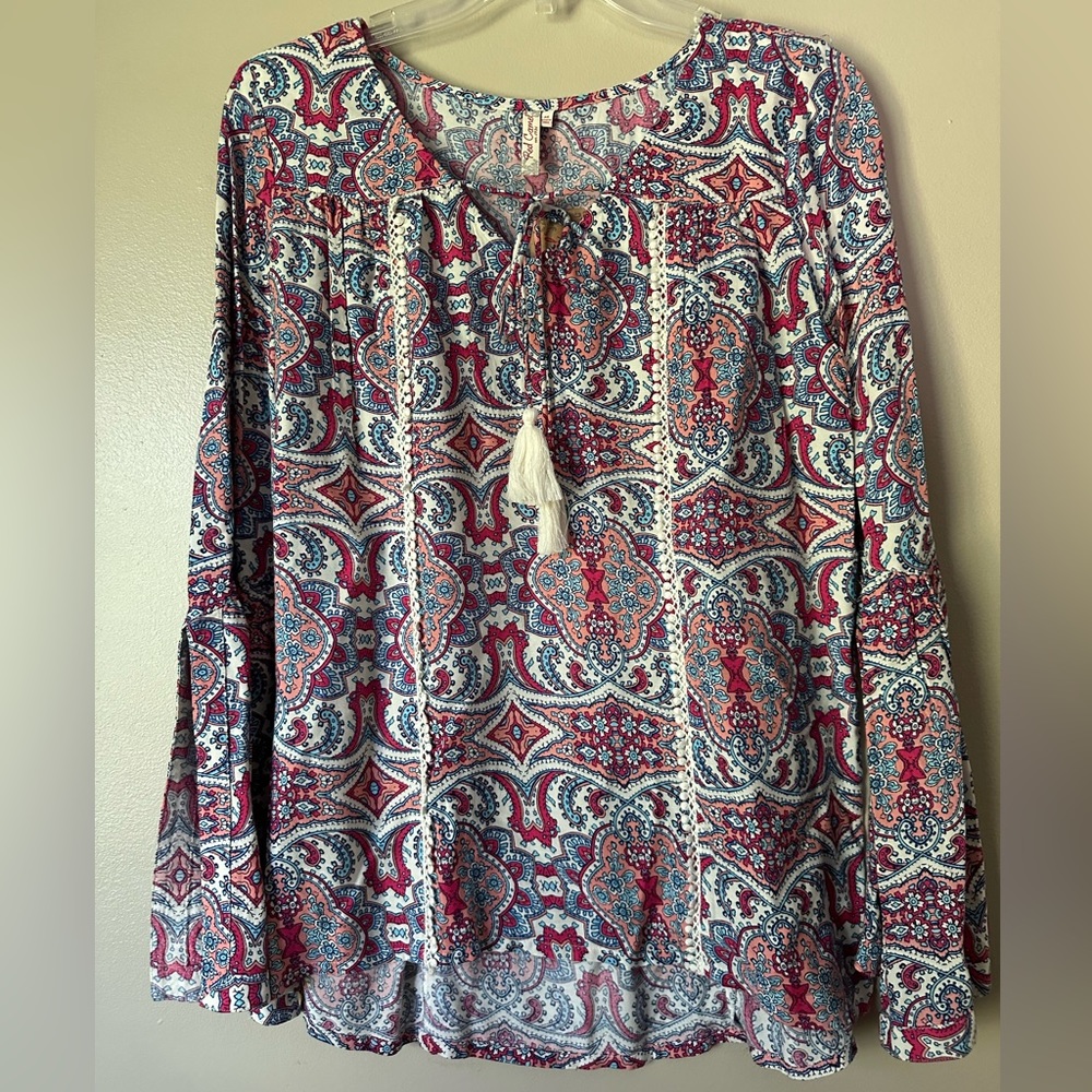 NWT Red Camel boho print top size M - Picture 1 of 8